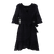 Hilke Dress Black M Cotton wrap  dress 