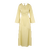 Sanne Dress Light Yellow XL Satin dress with open back 