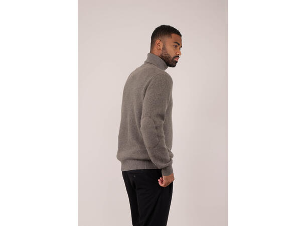 Ade Turtleneck Mid Brown M Merino t-neck sweater 