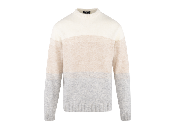 Ajani Sweater Sand multi XL Alpaca stripe sweater 
