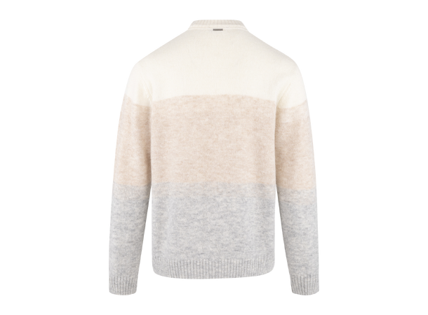 Ajani Sweater Sand multi XL Alpaca stripe sweater 