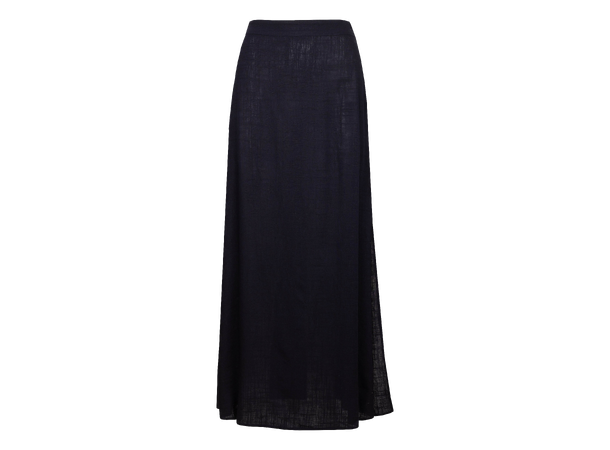 Bekky Skirt Navy M Linen/Viscose maxi skirt 