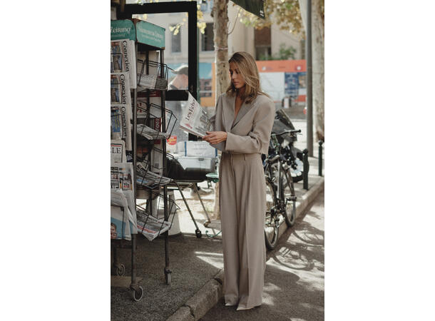 Cathrine Pants Beige L Taylored pants 