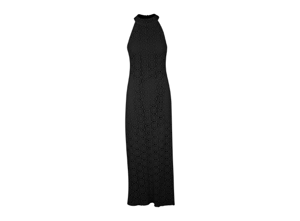 Frida Dress Black XL Halter-neck crochet dress 