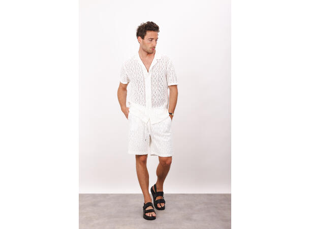 Giulio Shorts White M Crochet shorts 