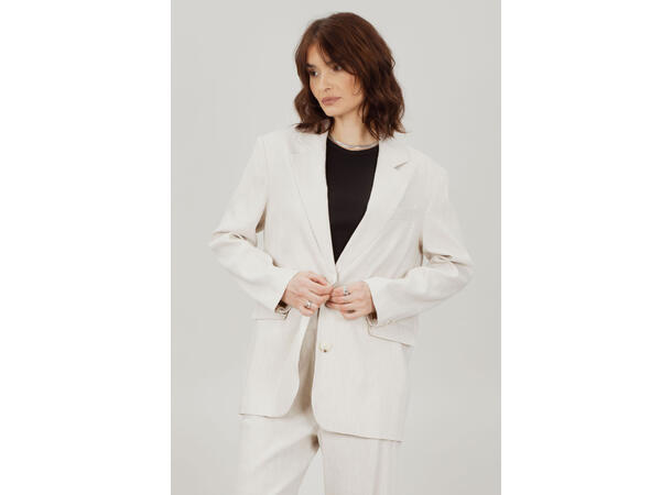 Halima Blazer Sand M Linen blazer 