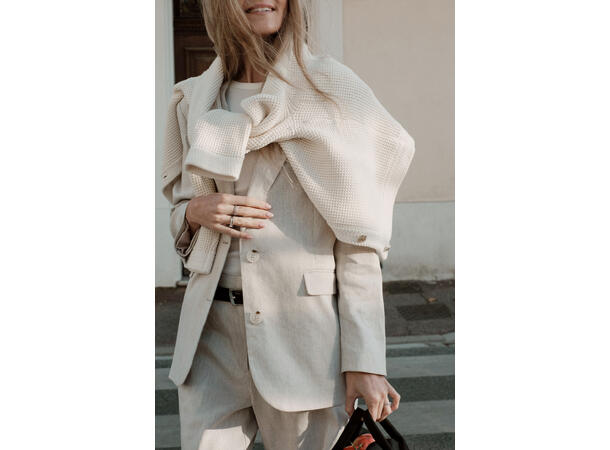 Halima Blazer Sand M Linen blazer 