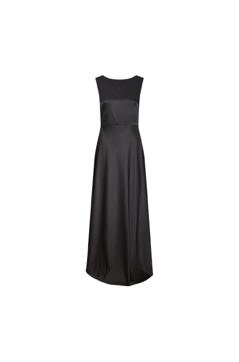 Keeley Dress Long dress w/waterfall at back