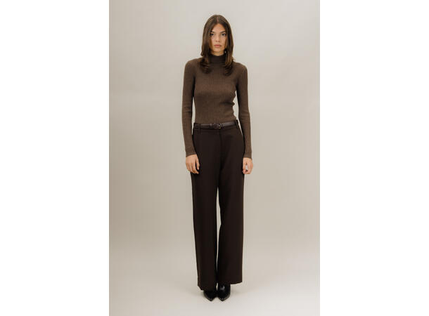 Lilli Pants Black Coffee 27-30 High waist, wide leg 