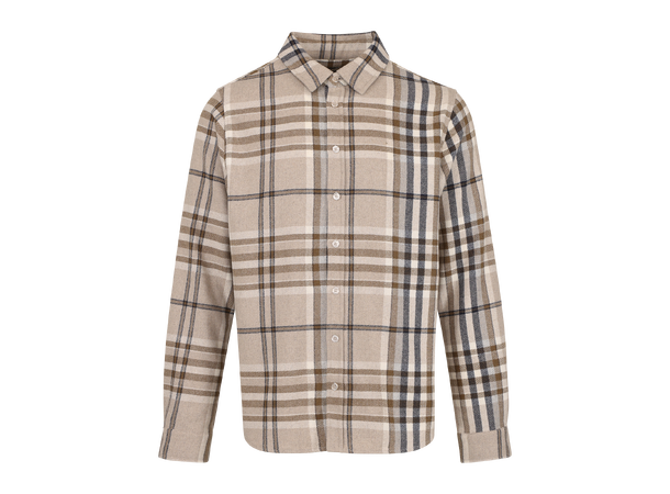 Made Shirt Sand check S Check wool shirt 