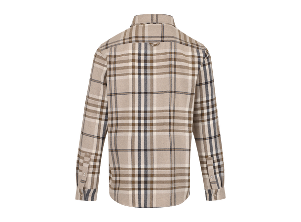Made Shirt Sand check S Check wool shirt 