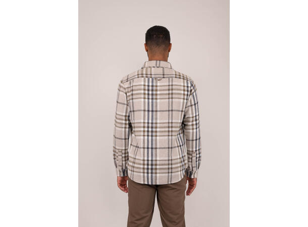 Made Shirt Sand check S Check wool shirt 