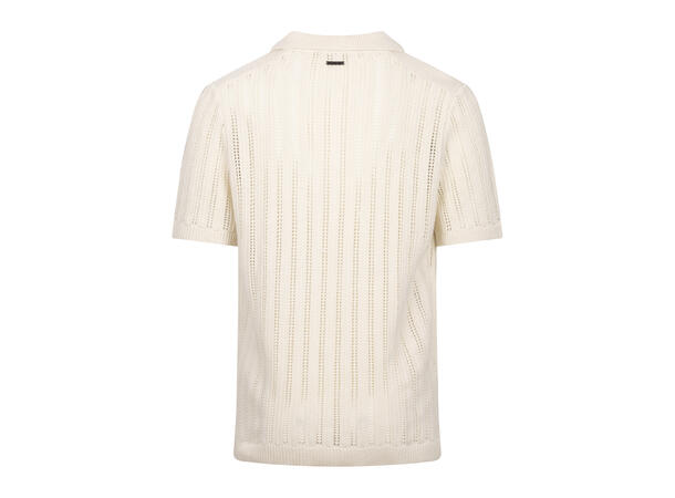 Perez Pique Cream L Heavy knit pointelle pique 