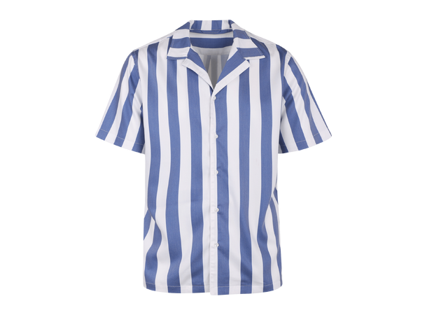 Rodrigo SS Shirt Mid blue M Block striped SS shirt 