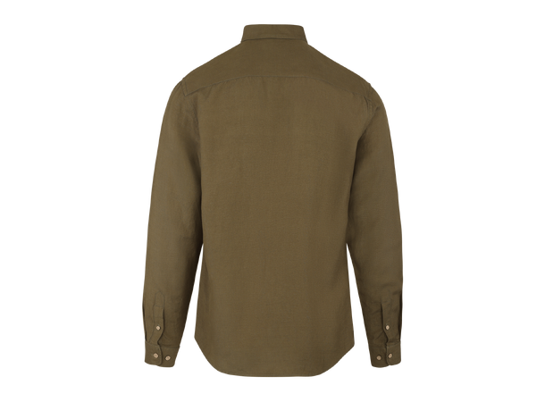 Ronan Shirt Burnt olive M Linen/Viscose Shirt 