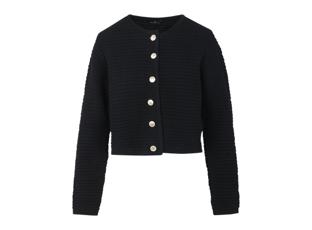 Sienna Cardigan Black M Organic cotton jacket 