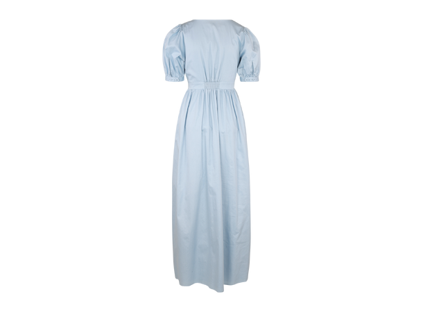 Sunnie Dress Light Blue S Maxi pintuck cotton satin dress 