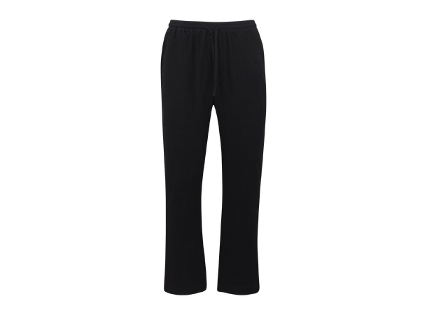Timm Pants Black L Cotton gauze loose pants 