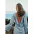 Sanne Dress Light Blue XL Satin dress with open back 