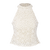 Bloom Top Cream XS Crochet halter-neck 
