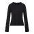 Lila Sweater Black M Viscose knit LS sweater 
