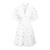 Makayla Dress Blue XL Embroidery poplin dress 