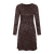 Arya Dress Dark Brown S Lurex knit dress 