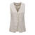 Simmy Waistcoat Sand M Long linen waistcoat 