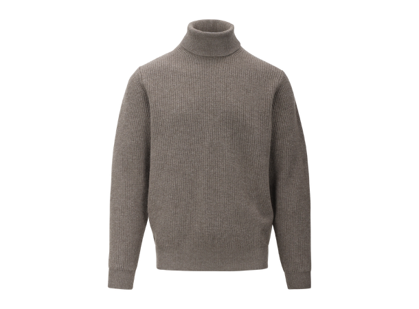Ade Turtleneck Mid Brown L Merino t-neck sweater 
