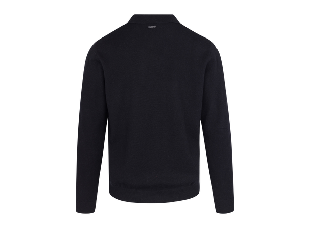 Adebayo Sweater Black M Merino knit polo pique 