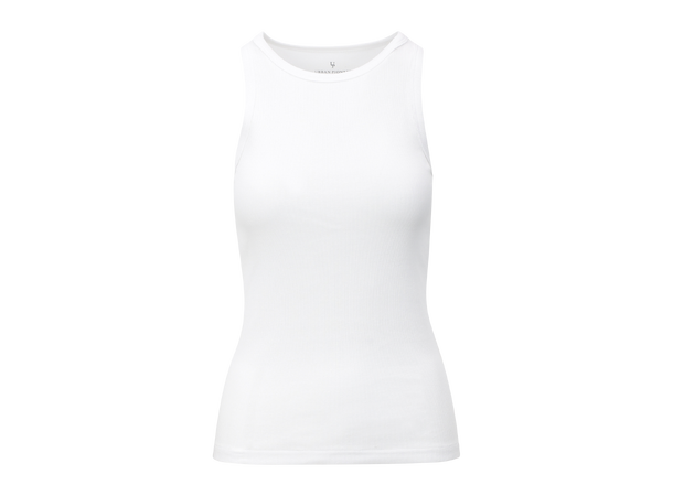 Aili Top White M Rib tank top 