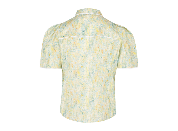 Amrita SS Shirt Yellow AOP S SS print blouse 