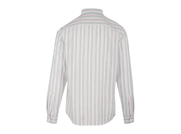 Arian Shirt Aqua Multi L Striped linen shirt 