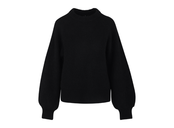 Athilla Sweater Black M Structured knit sweater 