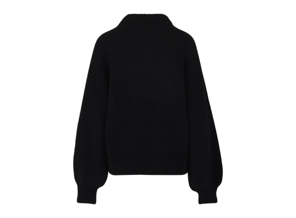 Athilla Sweater Black M Structured knit sweater 