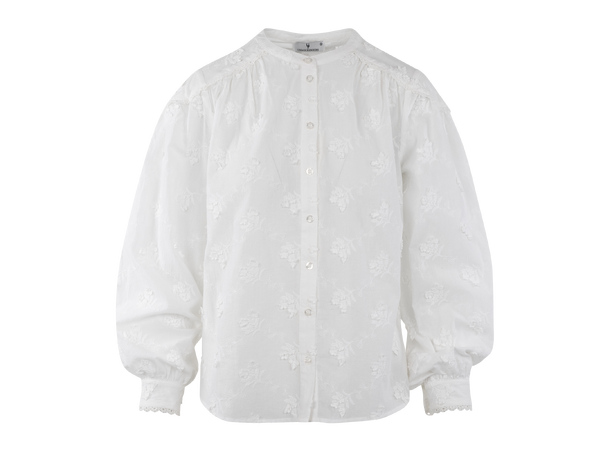 Chanel Shirt White M 3D embroidery shirt 