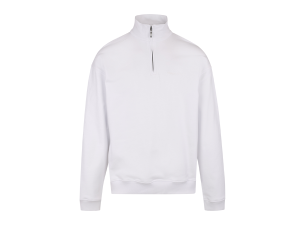 Chow Half-zip White L Vintage wash half-zip sweat 