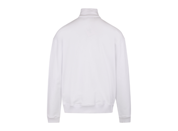 Chow Half-zip White L Vintage wash half-zip sweat 