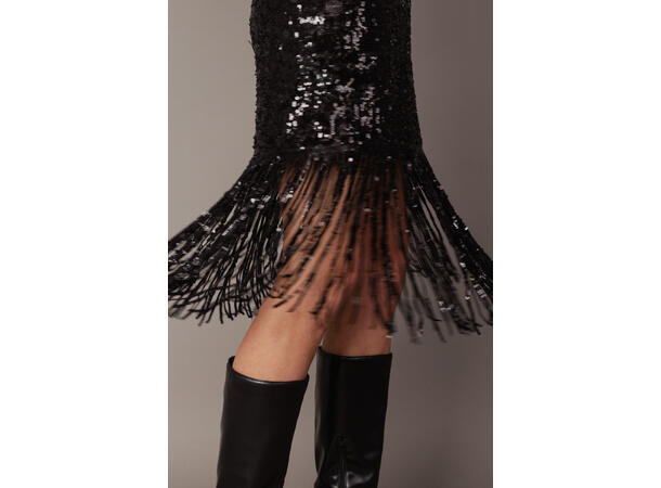 Dixi Skirt Black S Party sequins midi skirt 