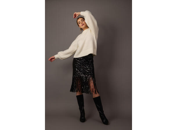 Dixi Skirt Black S Party sequins midi skirt 