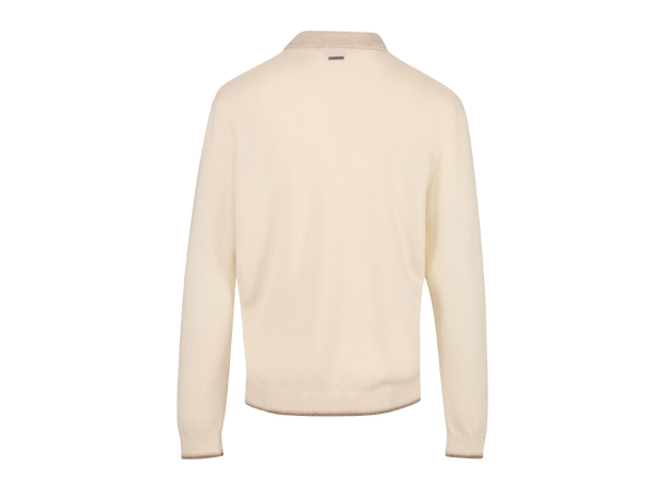 Ford zip cardigan Cream M Wool knit cardigan 