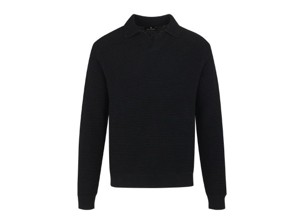 Julien Sweater Black L Structure knit sweater 