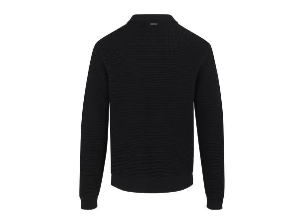 Julien Sweater Black L Structure knit sweater 