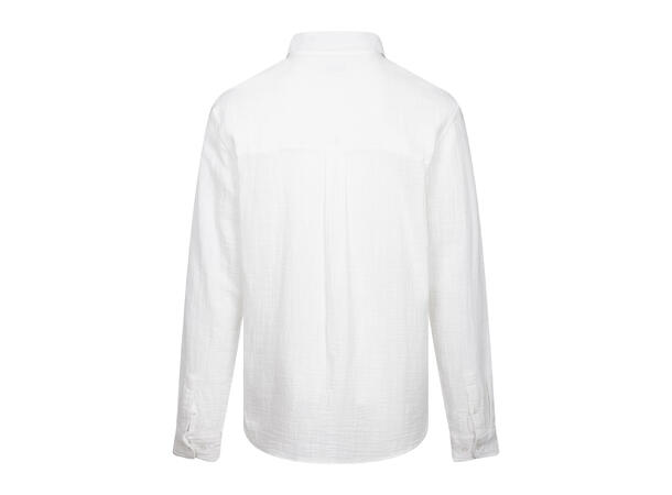 Kristian LS Shirt White S Cotton gauze LS shirt 