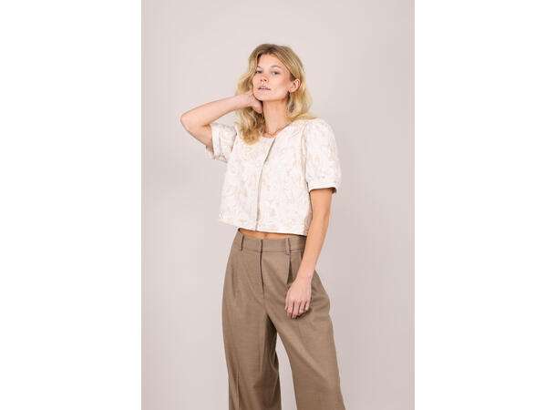 Leea Jacket Cream AOP S Short jacket 
