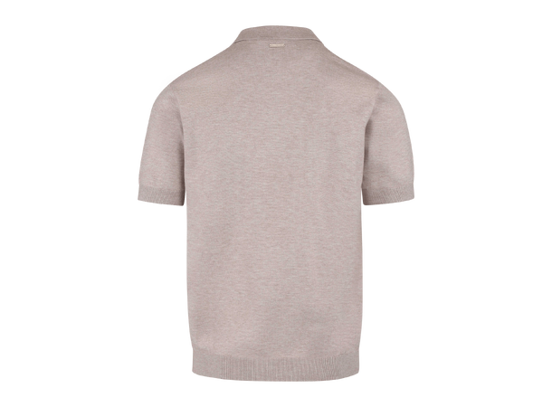 Lucien Pique Light Sand S Pointelle knit zip pique 