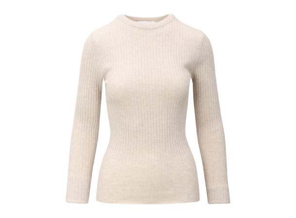 Mari LS Top Minted S Merino LS rib sweater 