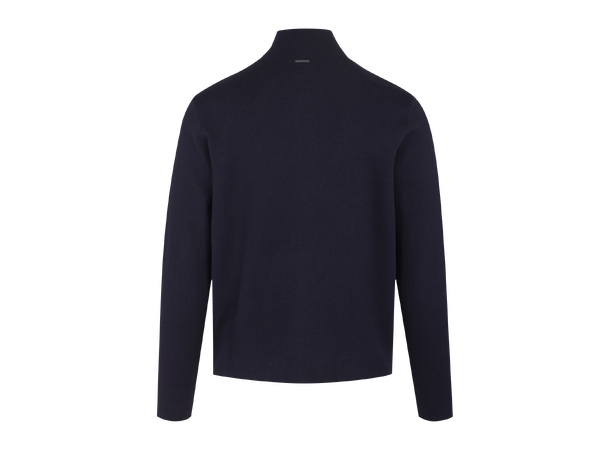 Nathan Cardigan Dark Navy XXL Viscose knit 2-way zip cardigan 