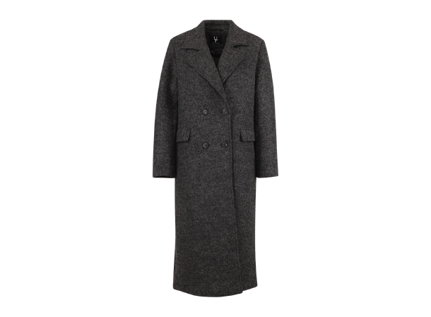 Xandra Coat Charcoal XL Boiled wool coat 