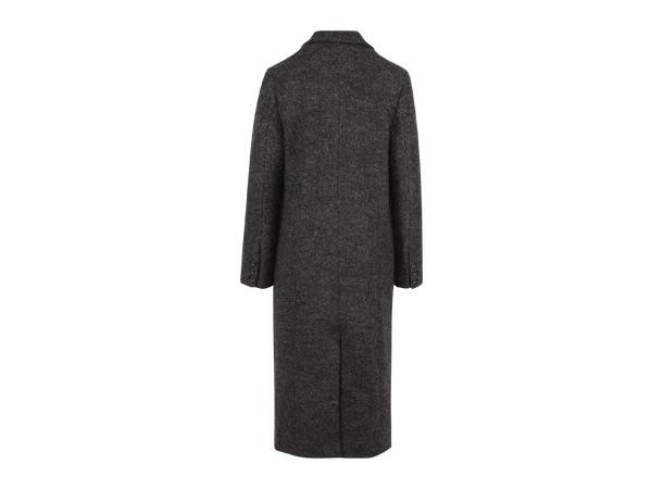 Xandra Coat Charcoal XL Boiled wool coat 